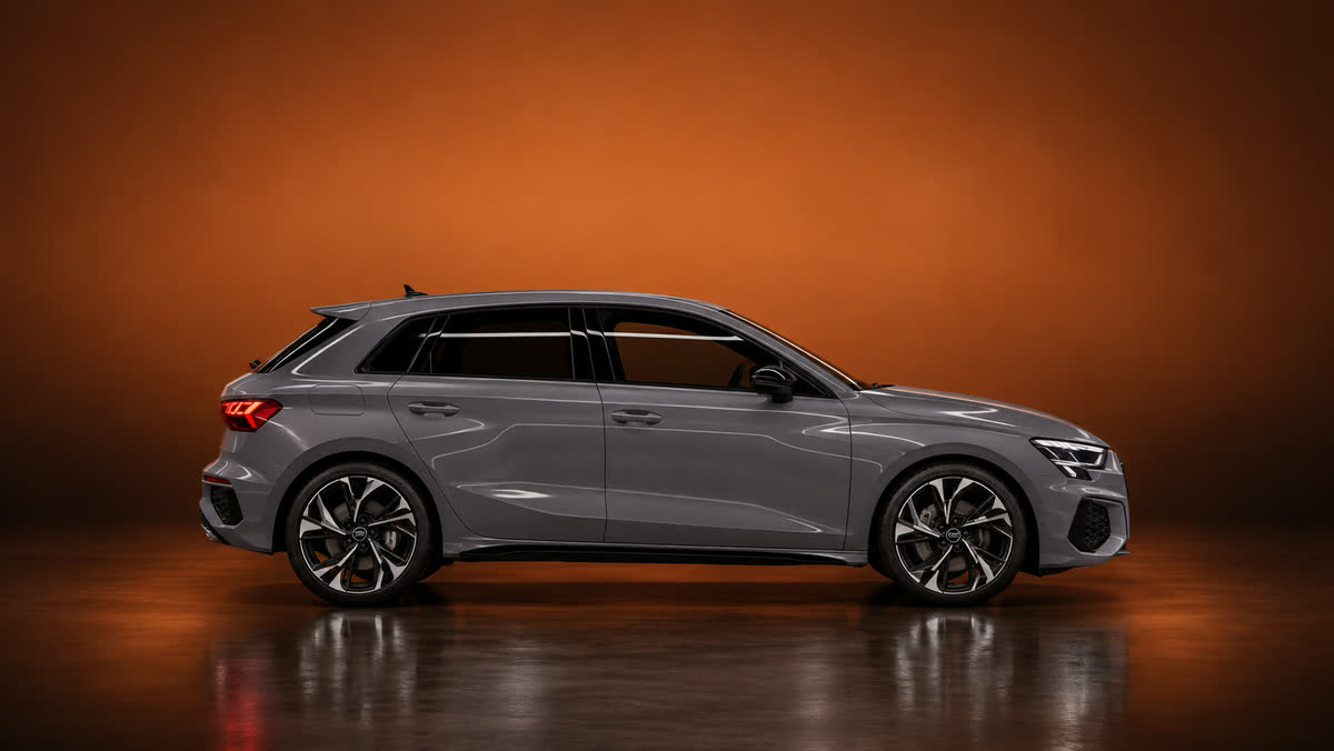 Audi A3 — кадр в стиле студии