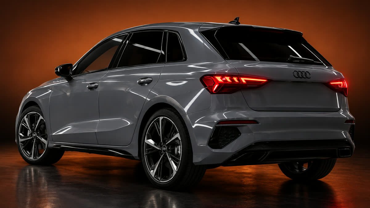 Audi A3 — кадр в стиле студии