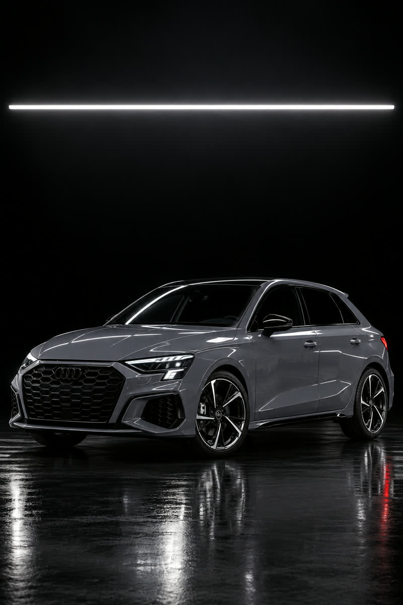 Audi A3 — кадр в стиле студии