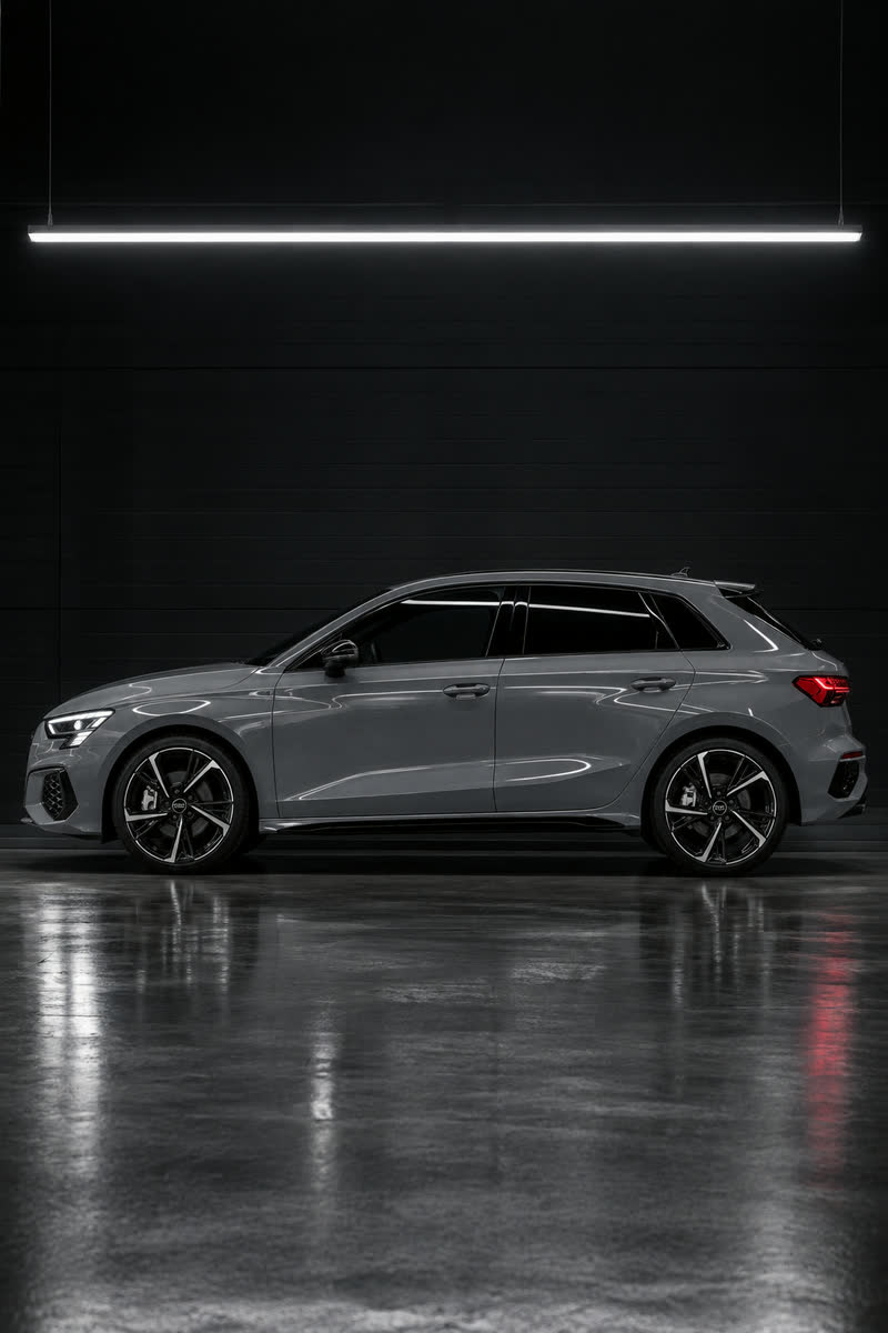 Audi A3 — кадр в стиле студии