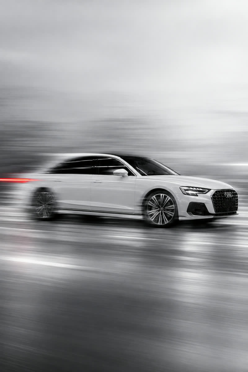 Audi A8 — кадр в стиле студии