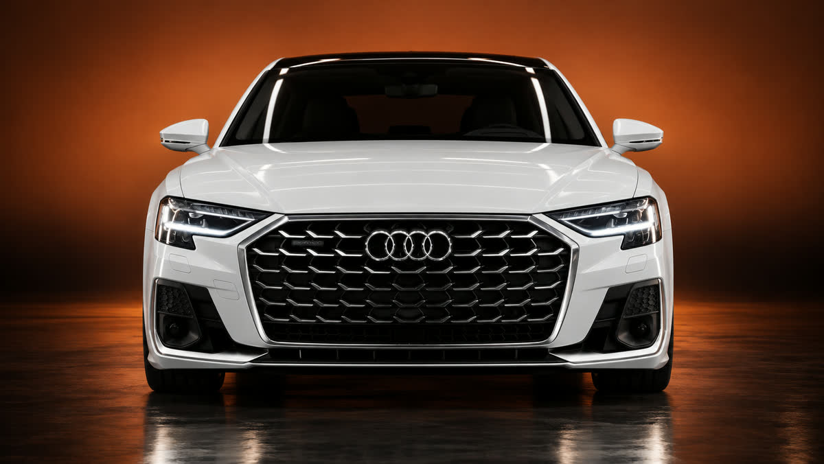 Audi A8 — кадр в стиле студии
