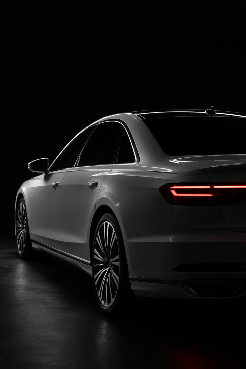 Audi A8 — кадр в стиле студии