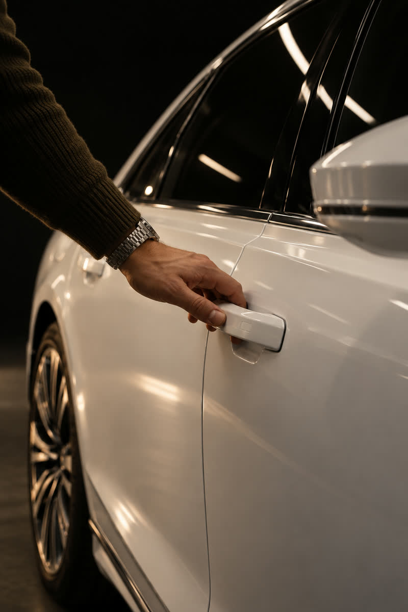 Audi A8 — кадр в стиле студии