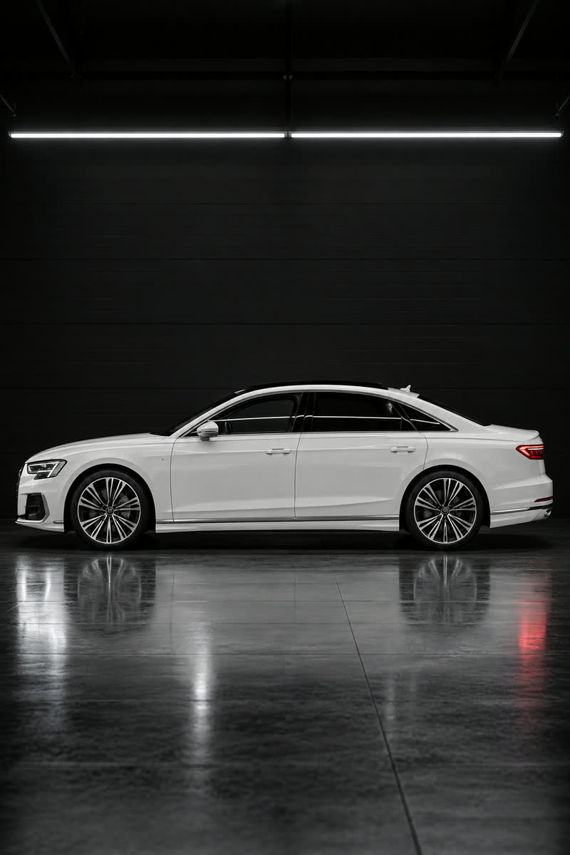 Audi A8 — кадр в стиле студии